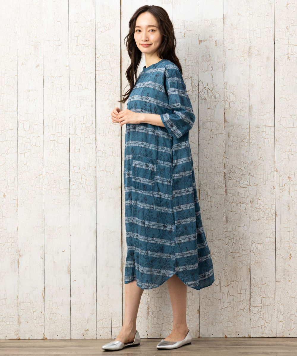 大きいサイズ レディース ワンピース ボーダー プリント｜sabstreet my