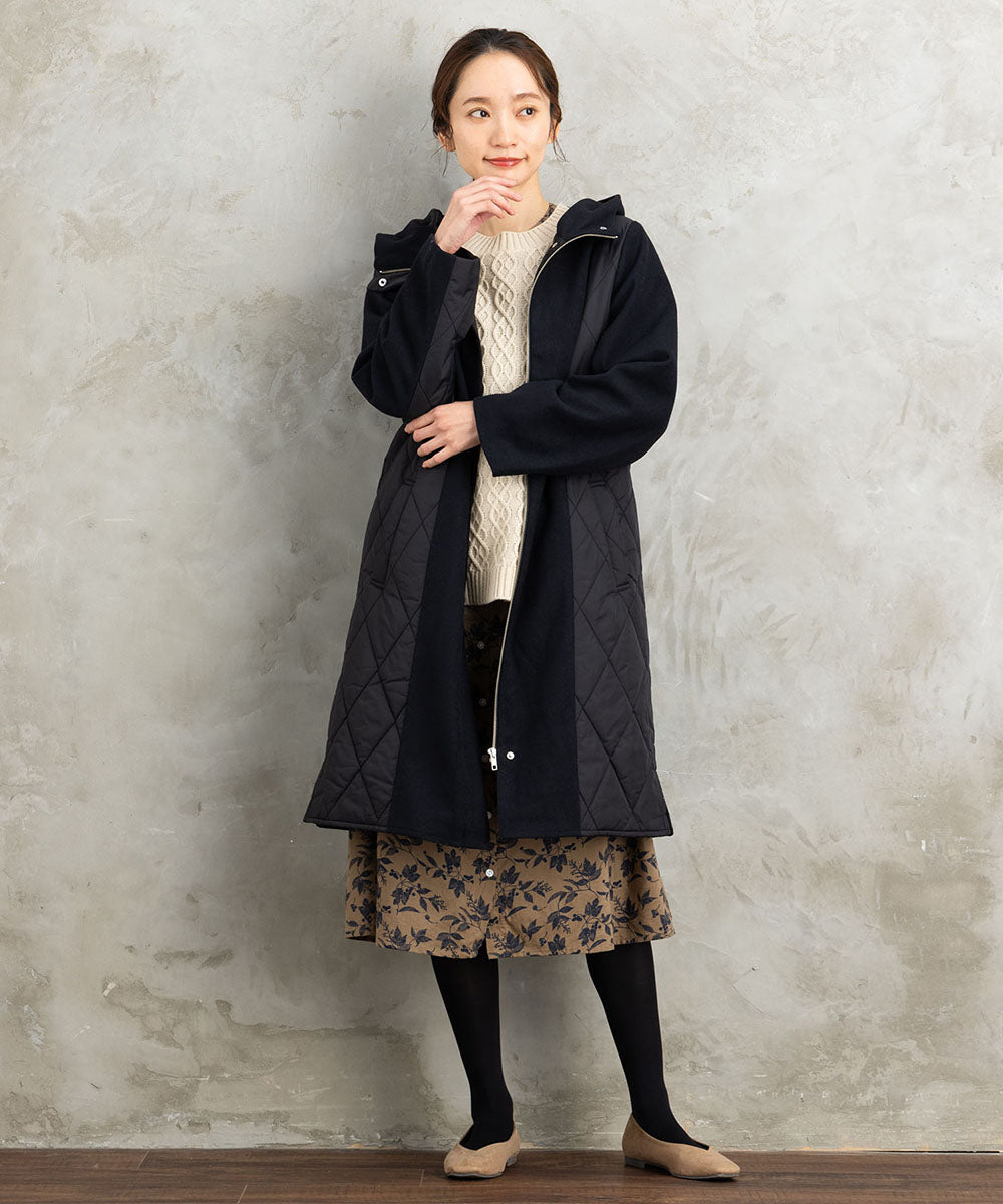 大きいサイズ レディース コート キルティングコート｜sabstreet my
