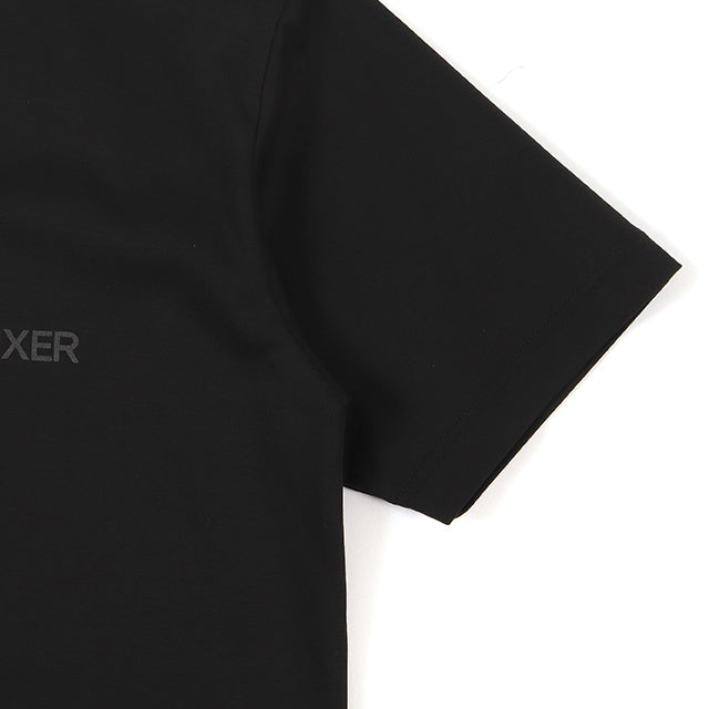 FIXERワンポイントロゴ プリントクルーネックTシャツ ブラック