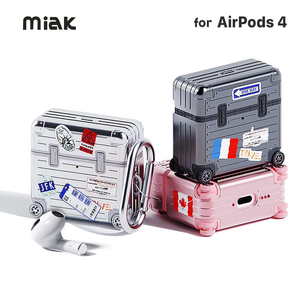 キャリーケース【AirPods 4】 - 【公式サイト】miak（ミアック）