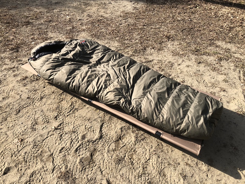 ナンガ ×3ten 別注 シュラフ オーロラテックス 800DX カーキ 寝袋