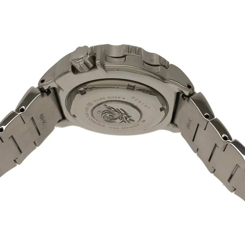腕時計 セイコー SEIKO 7S26-0350 ダイバーズウォッチ 黒文字盤 AT