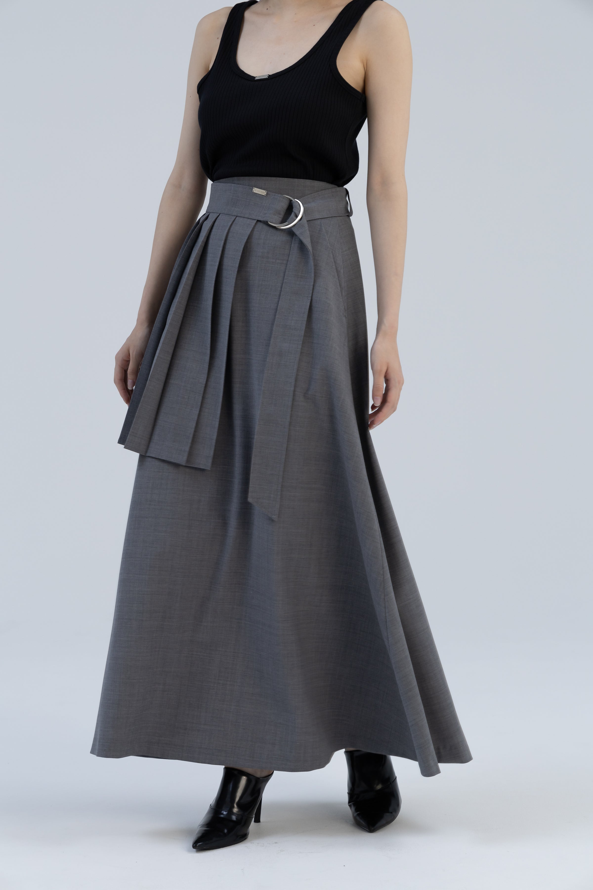 PLEAT BELT SKIRT ｜ mikage shin – MIKAGE SHIN