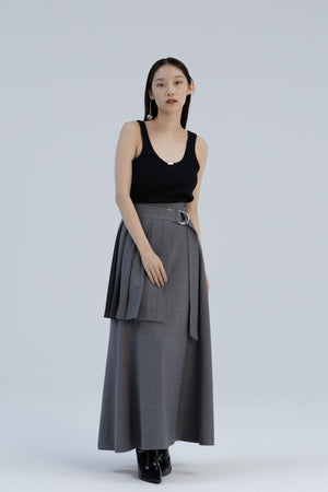 Pleat Belt Skirt｜MIKAGE SHIN