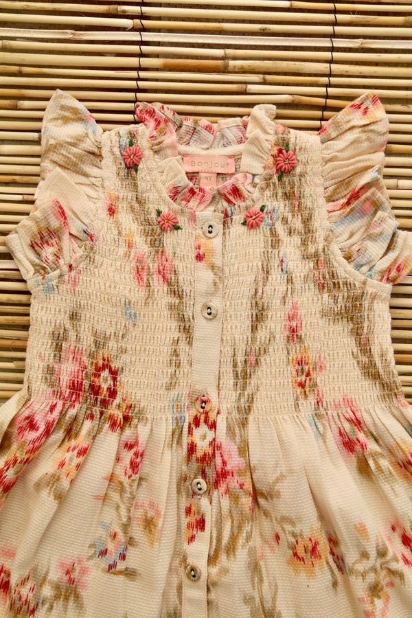 BONJOUR DIARY IBIZA DRESS / ANTOINETTE PIQUE - Milk + Bots