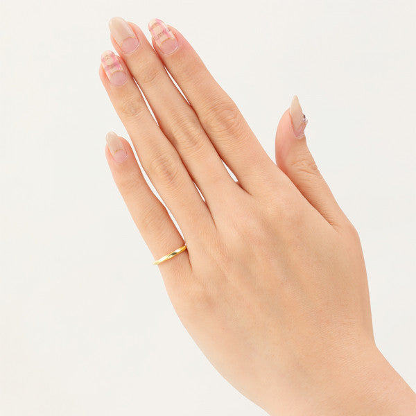 WEB限定】K10 イエローゴールド リング※ピンキーサイズあり