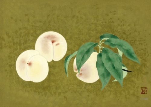 山口華楊作品【水蜜桃】の買取・査定はミライカ美術にお任せください
