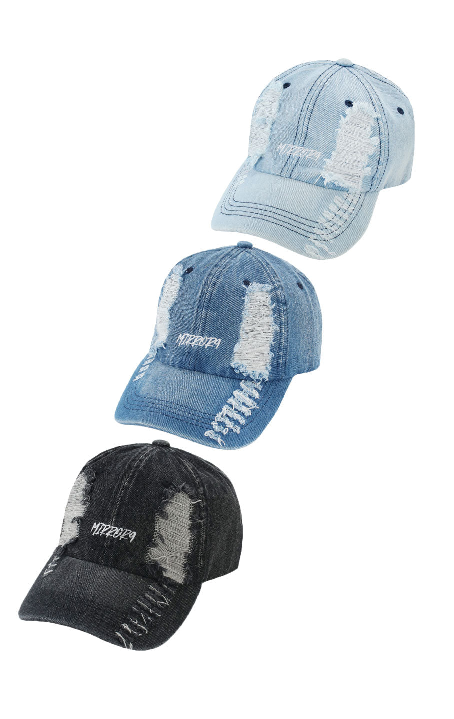 Damage denim cap/3color – MIRROR9