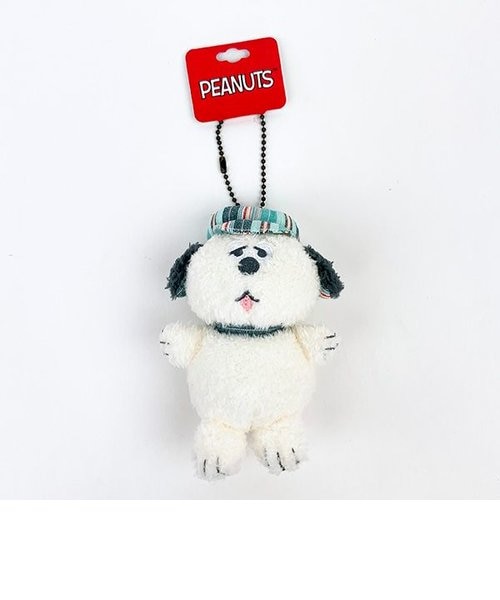 スヌーピー オラフ ミントストライプ マスコット キーホルダー