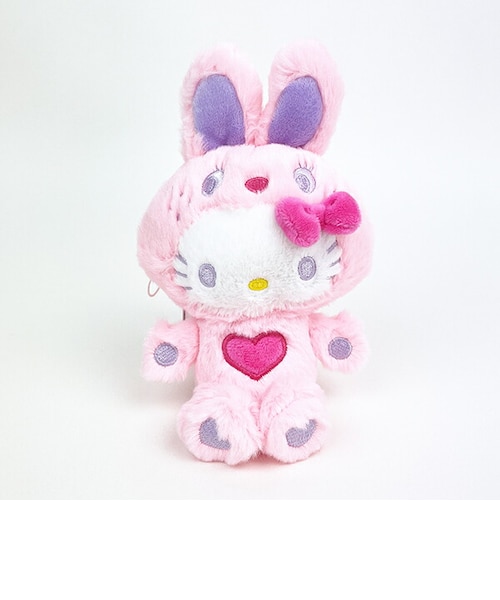 サンリオ ハローキティ マスコット カラフルバニー ピンク ぬいぐるみ