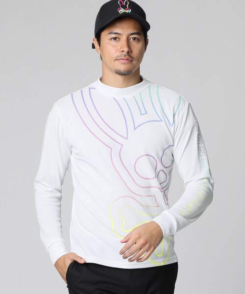 GOLF]グラデーションビッグバニー モックネックTシャツ｜サイコバニー