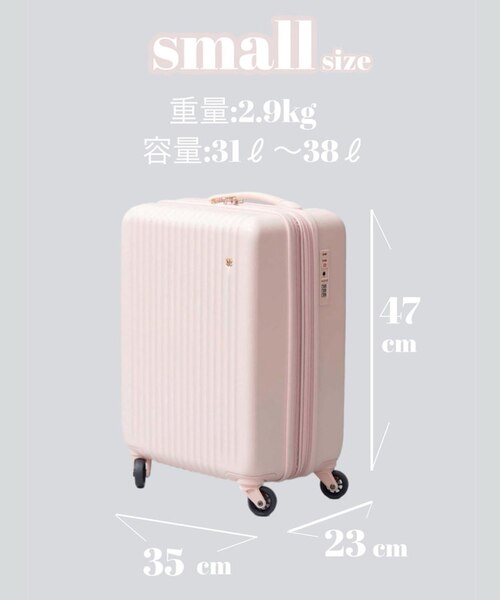 NICE CLAUPスーツケース(小) （縦47cm機内持ち込みサイズ）｜ナイ