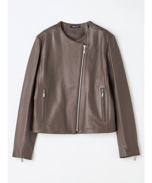 ラムレザーライダースジャケット｜アクアスキュータムのアウトレット