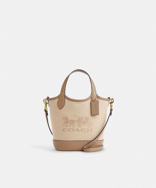 公式】ハンナ バケット バッグ・ホース アンド キャリッジ プリント