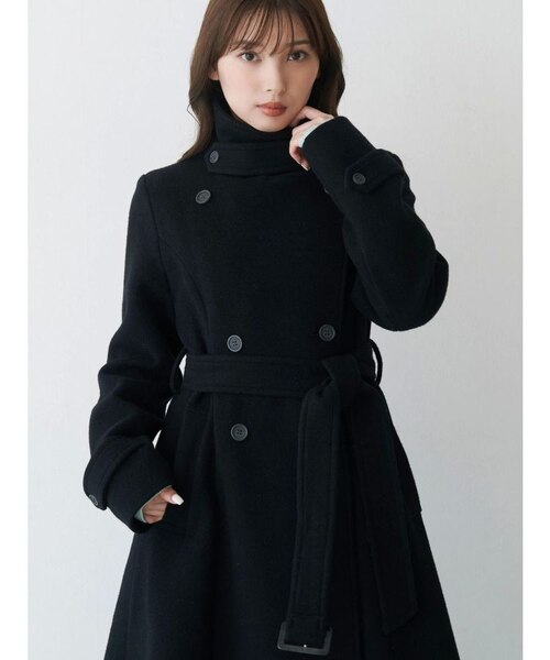 ウールスタンドカラーコート｜マーキュリーデュオの通販｜&mall