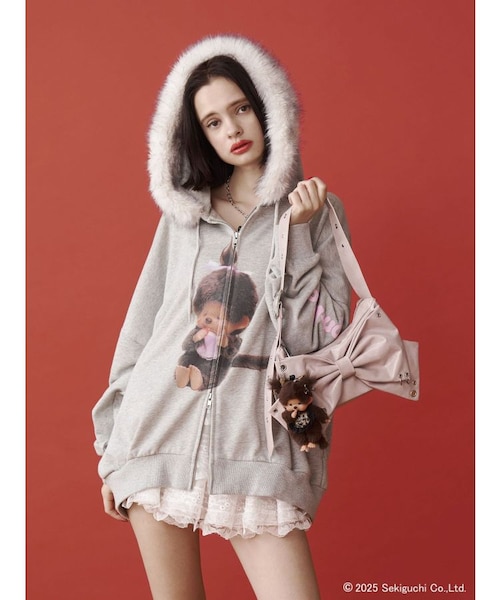 monchhichi×jouetie】ファードッキングZIPフーディ｜ジュエティの通販