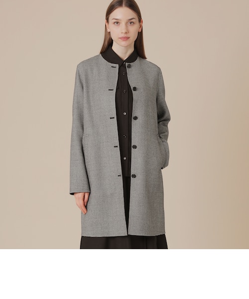 ライトウールリバーノーカラーコート｜マッキントッシュ ロンドンの