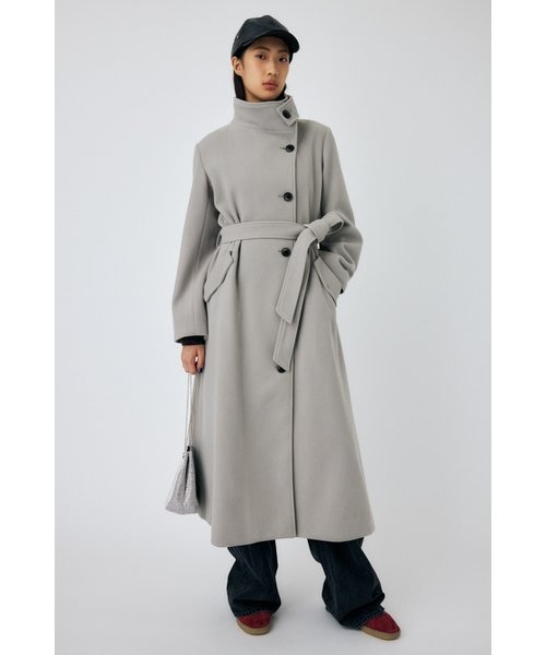 STAND COLLAR ロングコート｜マウジーの通販｜&mall（アンドモール