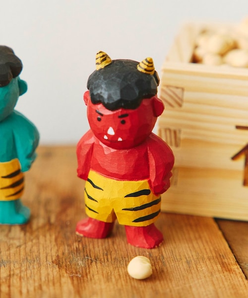 木彫りの赤鬼／節分｜サリュの通販｜&mall（アンドモール）三井