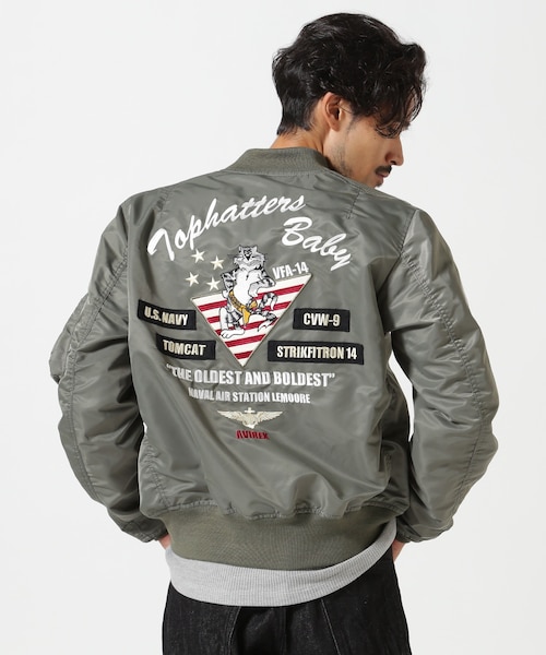 WEB&DEPOT限定》LIGHT MA-1 TOPHATTERS／AVIREX／アビレックス