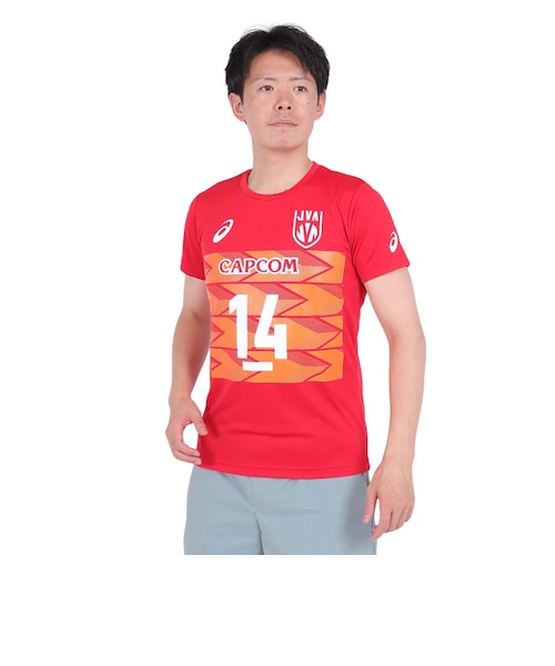 福井工大福井高校 バレーボール アシックス Tシャツ 2XL 福井工大福井
