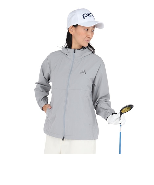 ピン（PING）ゴルフウェア アウター ナイロンリップ フーディー