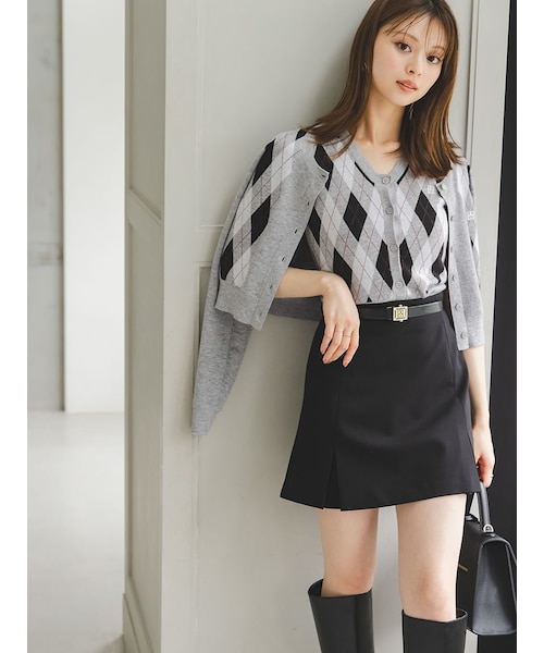 ベルト付きボックスミニスカショ｜スナイデルの通販｜&mall（アンド