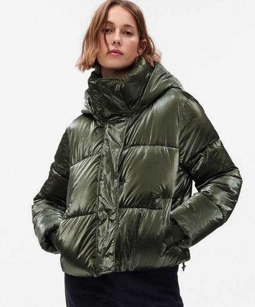 プリマロフト(R) ビッグ パフ クロップドジャケット｜ギャップの通販