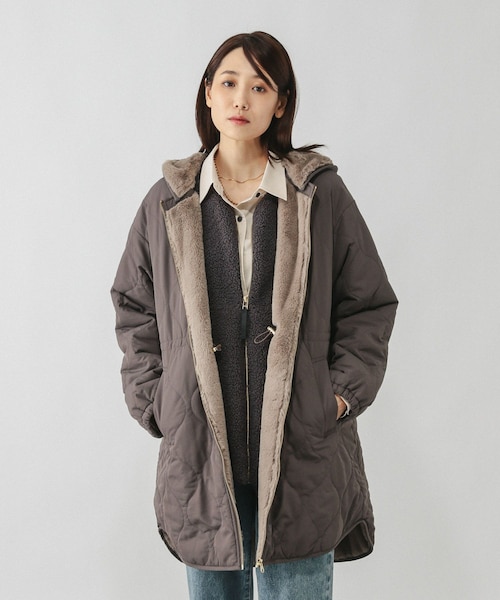 撥水キルトファーコート/499671｜グローバルワークの通販｜&mall