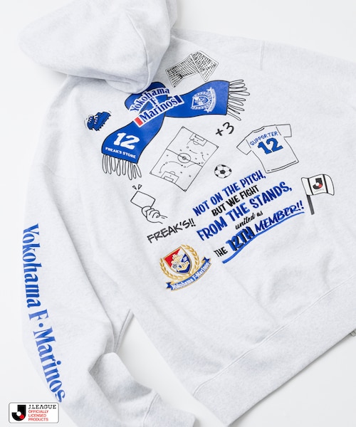 J.LEAGUE × FREAK'S STORE 別注SUPPORTERS ZIP HOODIE【横浜F