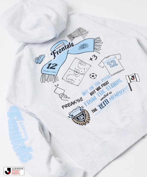 J.LEAGUE × FREAK'S STORE 別注SUPPORTERS ZIP HOODIE【川崎
