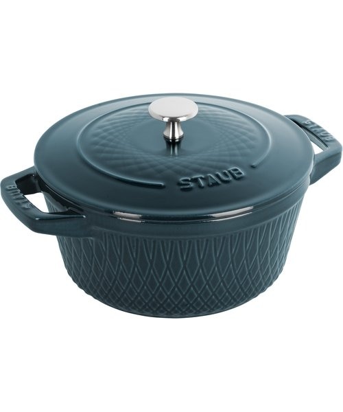 数量限定】STAUB ツイストココット ラウンド 20cm ラ・メール