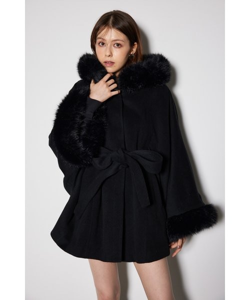 riendaポンチョコート ブラウンS