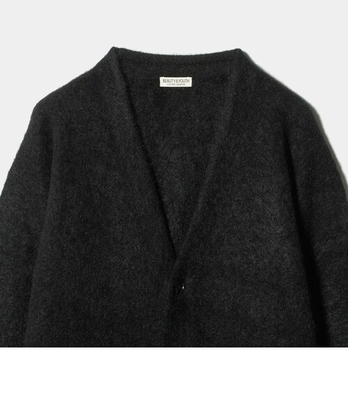 シャギー モヘヤ Vネック カーディガン｜ビューティー＆ユース
