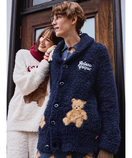 HOLIDAY】【HOMME】ジェラートスノーベアジャガードショール