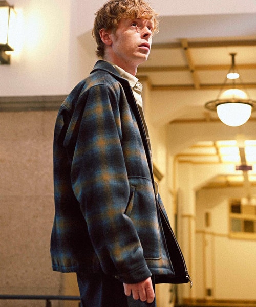 オンブレチェック パディングドリズラー ジャケット｜フリークスストア