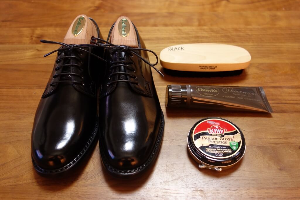 チャーチのシャノンに履き下ろし前のプレメンテをしました。【Church's
