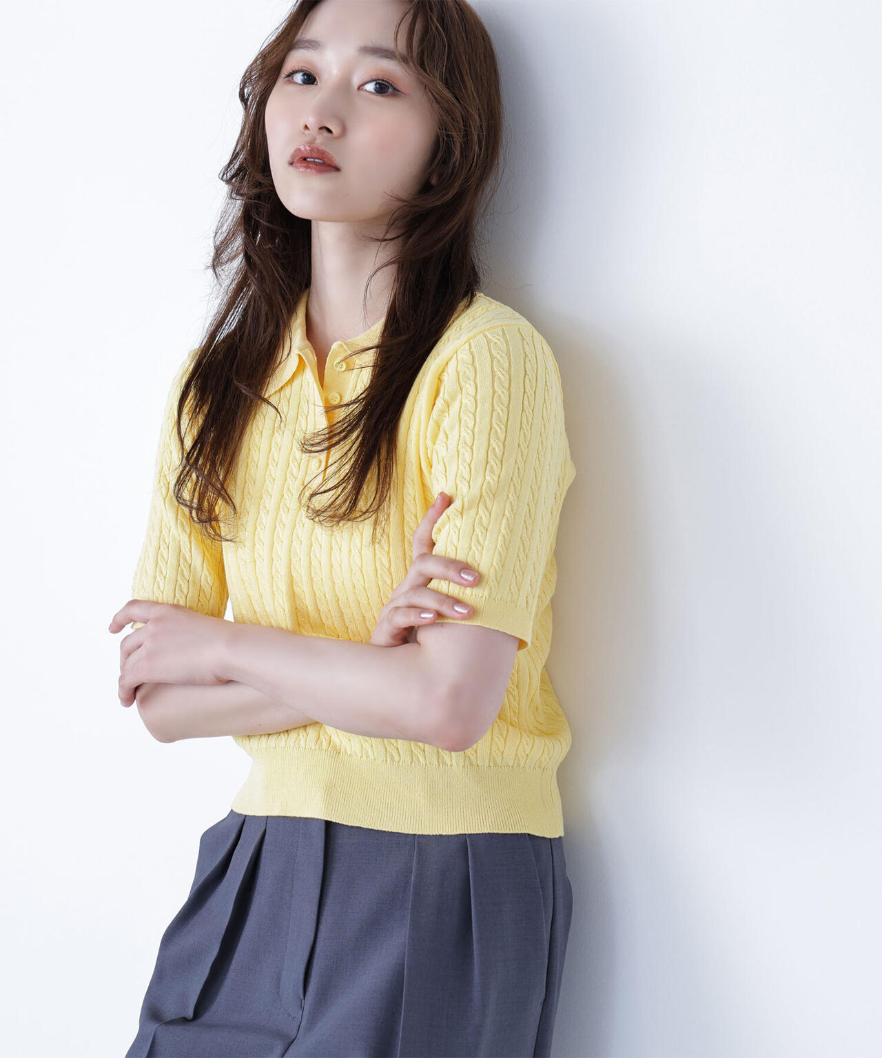 ケーブルポロニット | NATURAL BEAUTY BASIC（ナチュラルビューティー