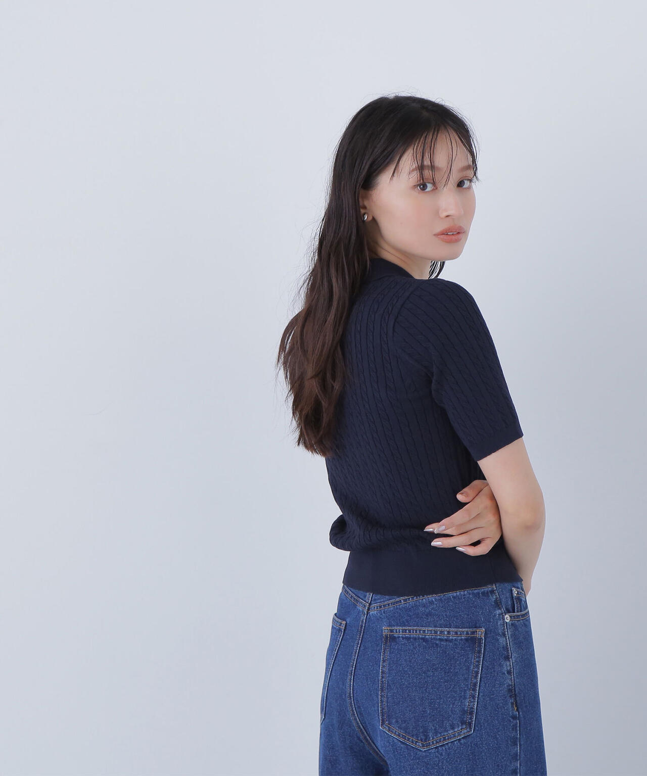 ケーブルポロニット | NATURAL BEAUTY BASIC（ナチュラルビューティー