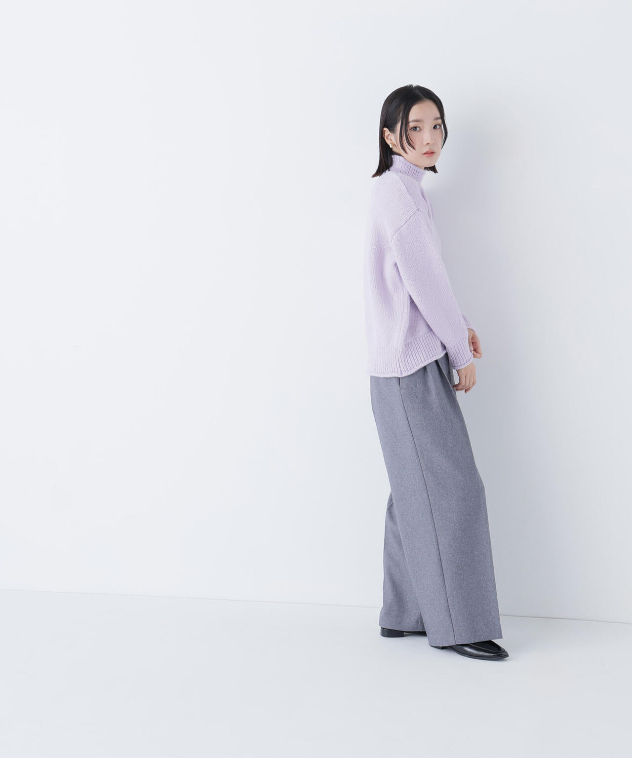 ロールネックニットブルオーバー | NATURAL BEAUTY BASIC（ナチュラル