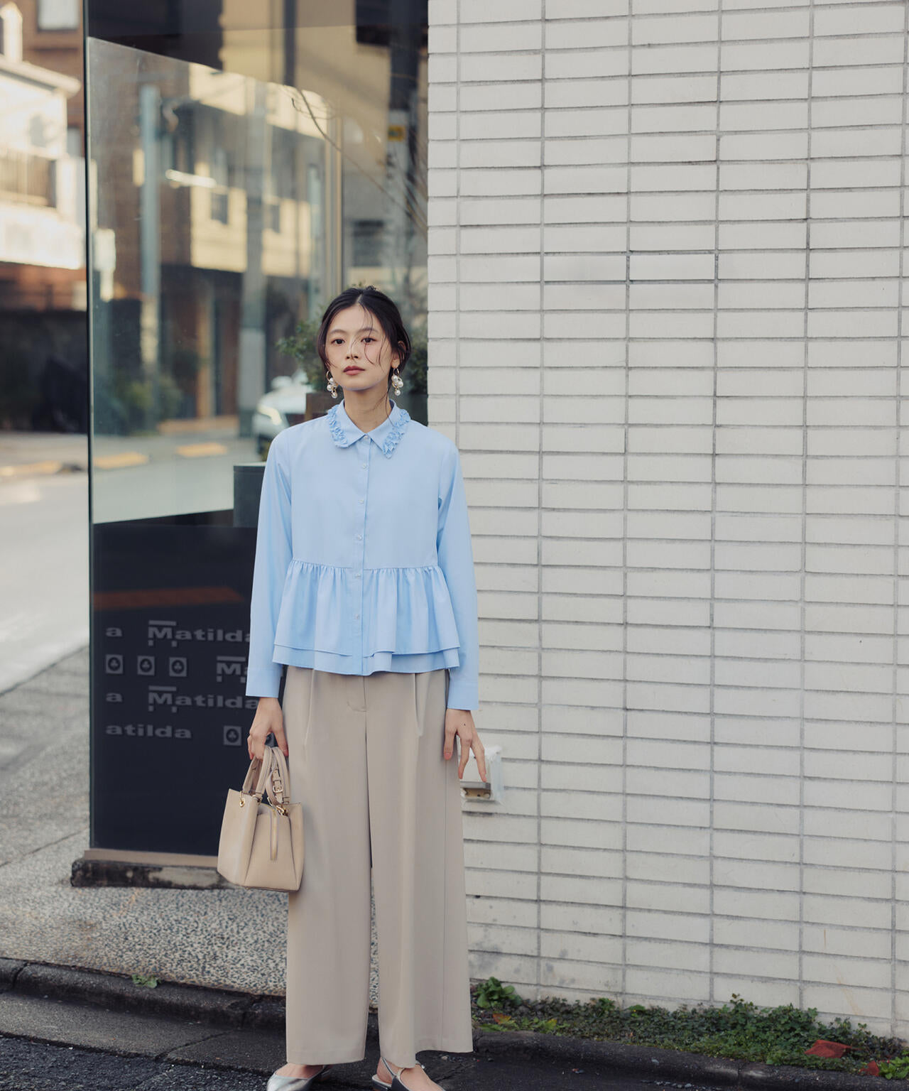 ベルテッドタックワイドパンツ | NATURAL BEAUTY BASIC（ナチュラル