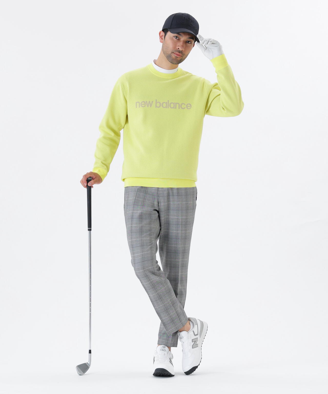 メッシュ クルーネック ニット プルオーバー (MENS) | new balance