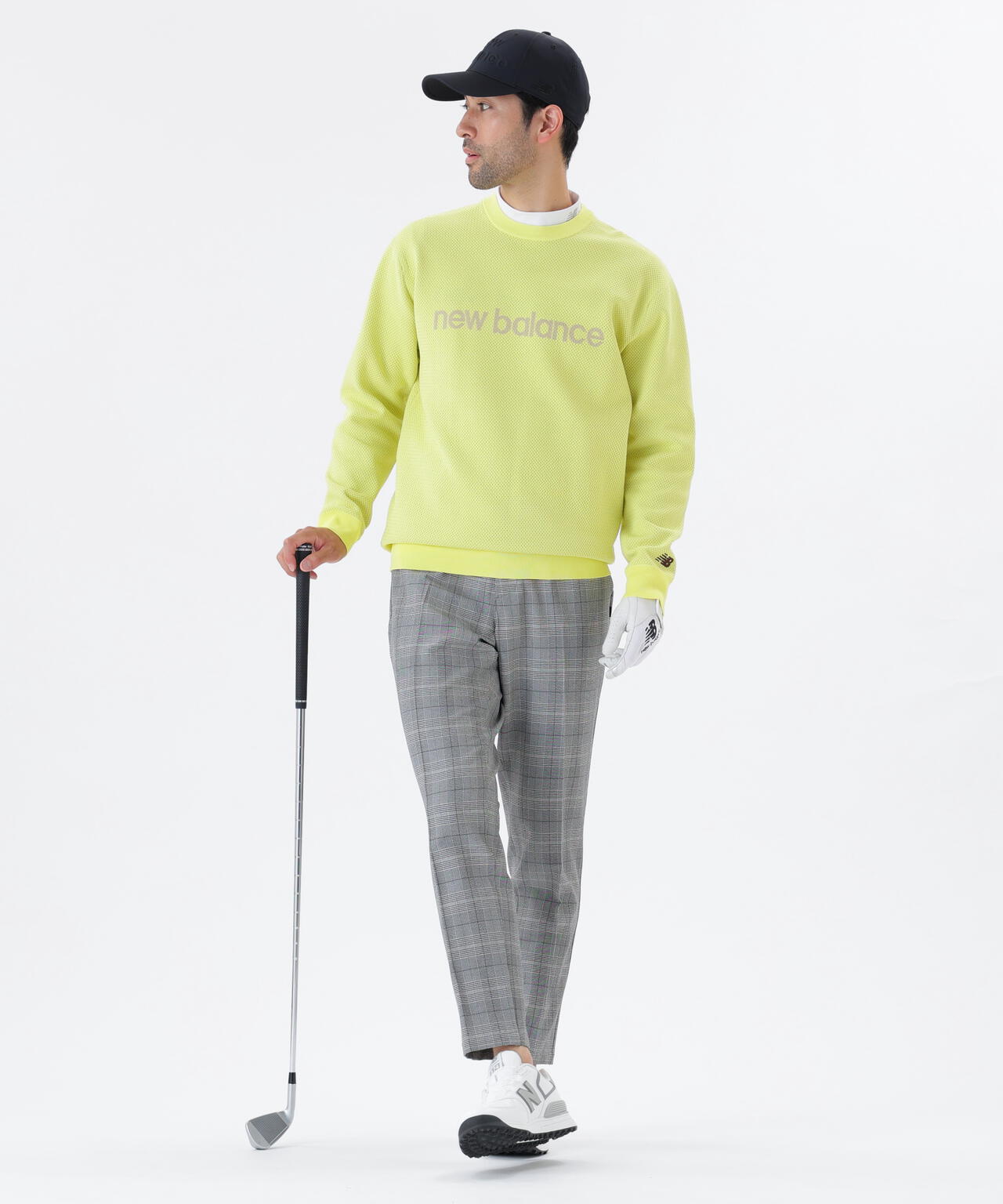 メッシュ クルーネック ニット プルオーバー (MENS) | new balance