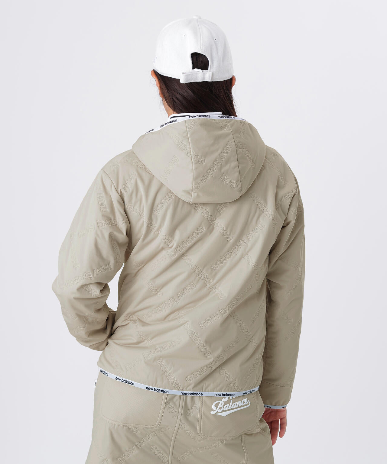 防風 撥水 保温 ロゴダイヤチェックキルト フルジップ フーディー