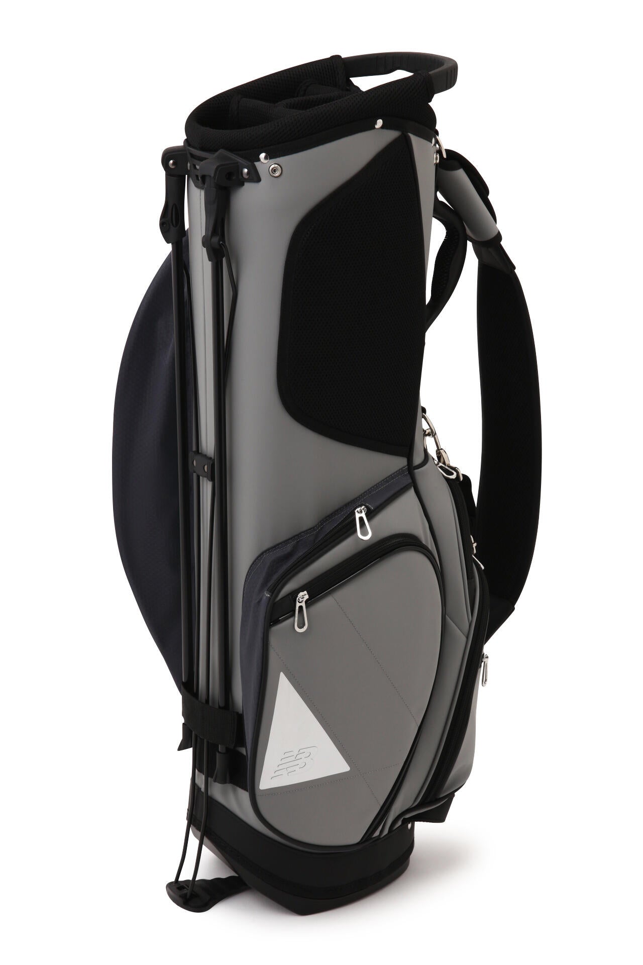 new balance キャディバッグ 黒/グレー キャディバッグ(46インチ対応