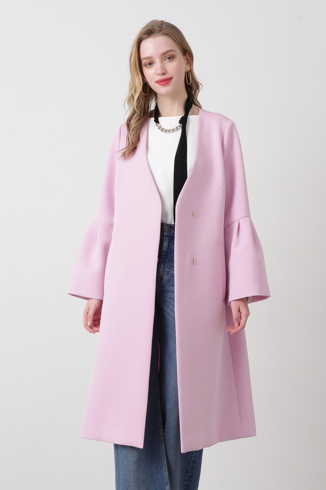 三重織ツイルベルスリーブコート | PINKY&DIANNE（ピンキー&ダイアン