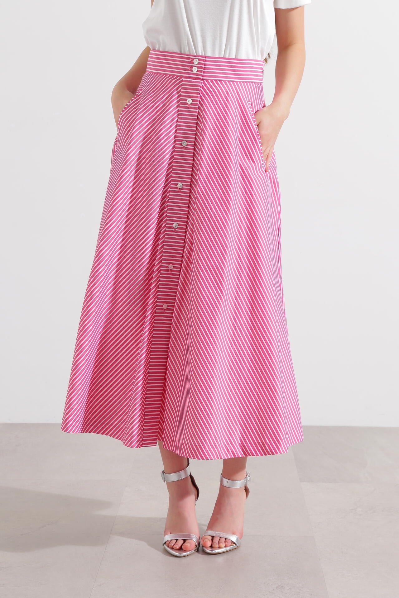 ストライプフレアスカート | PINKY&DIANNE（ピンキー&ダイアン