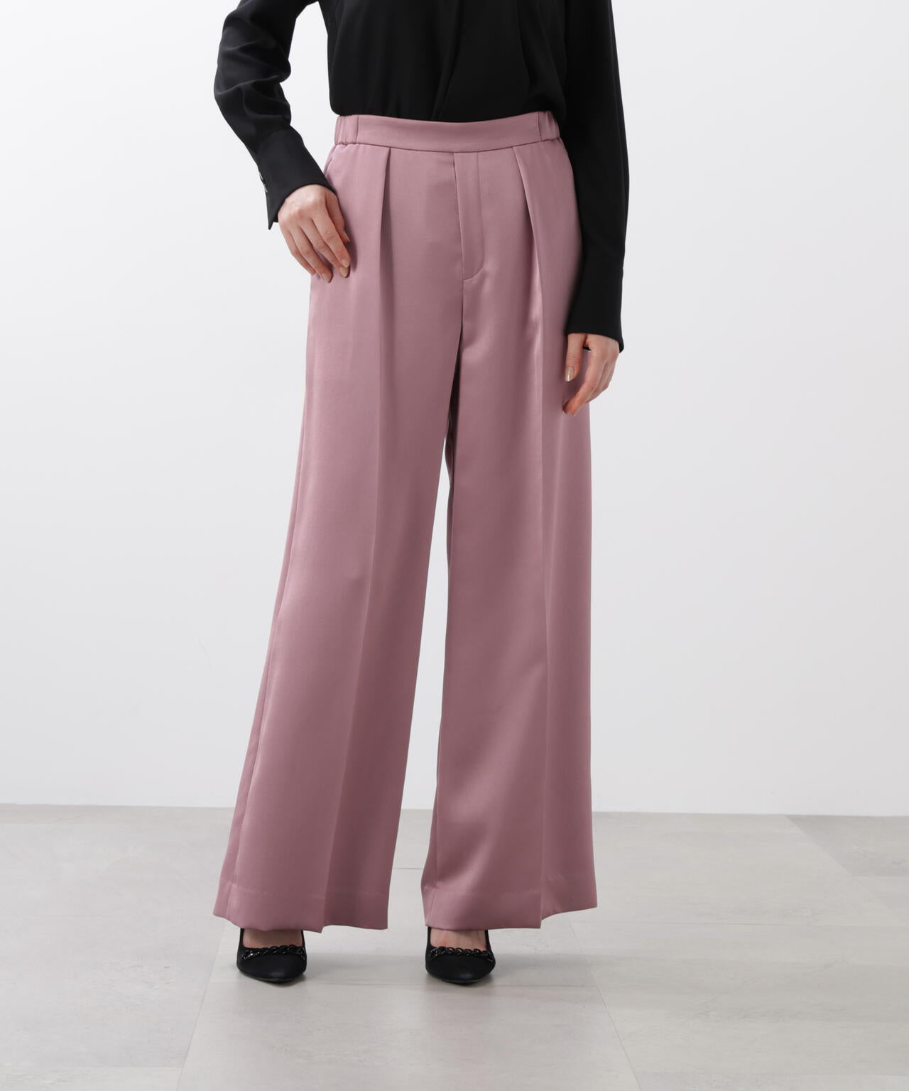 サテンワイドパンツ | PINKY&DIANNE（ピンキー&ダイアン） ｜【公式