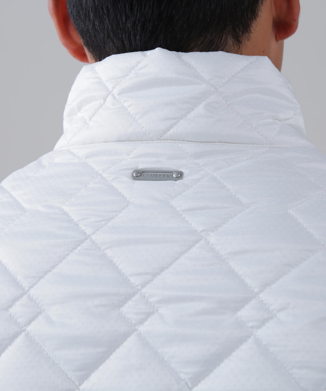 ドットストレッチキルト袖ニットブルゾン (MENS) | St ANDREWS（セント