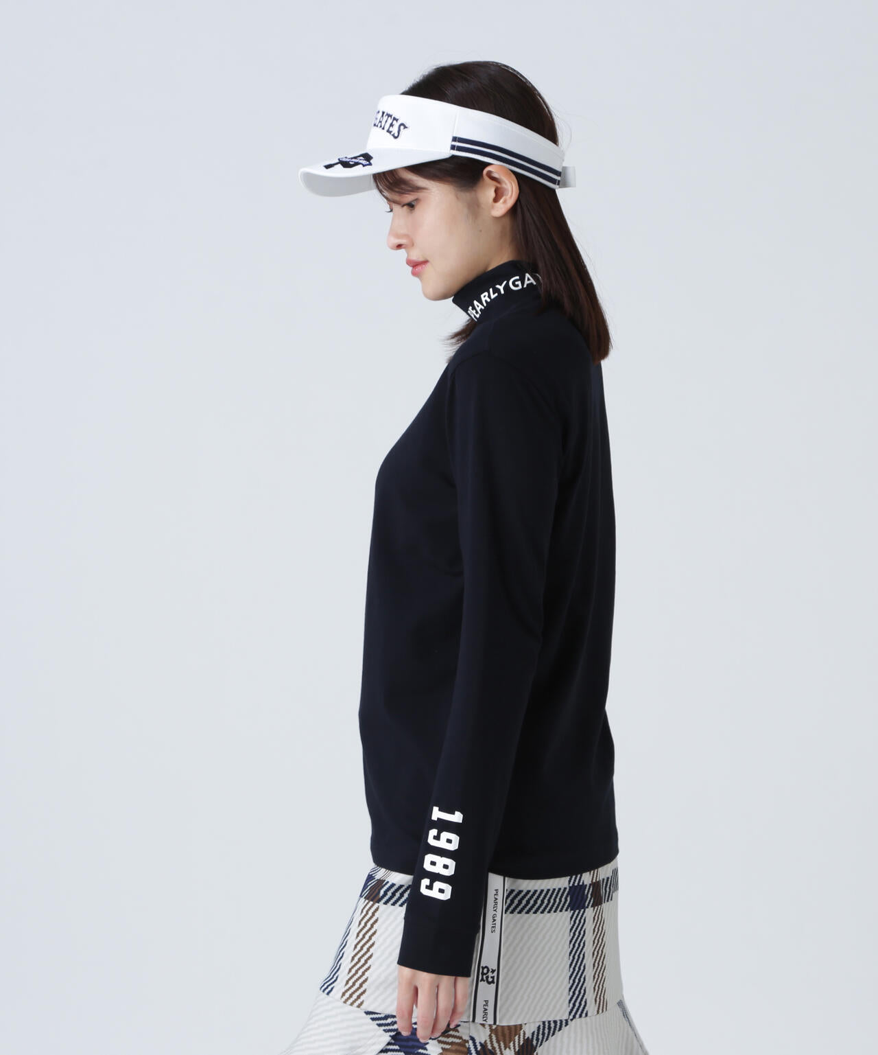 綿ベア天竺長袖ハイネックカットソー | PEARLY GATES（パーリーゲイツ